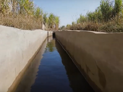lining of irrigation canals in Upper Egypt